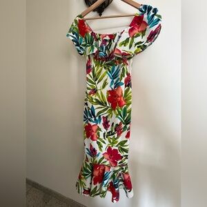 Floral Off-Shoulder Dress